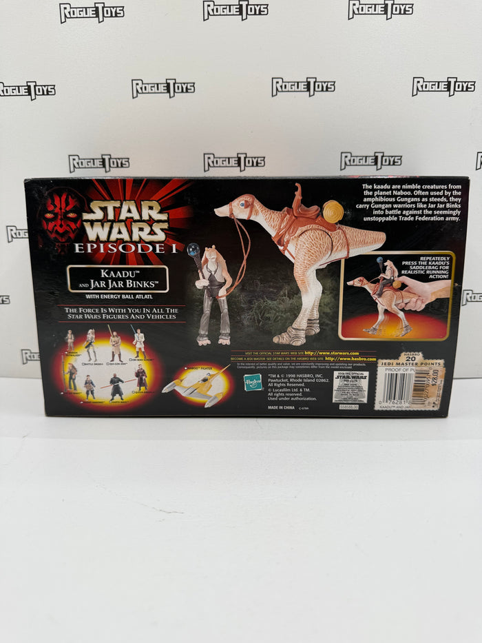 Hasbro Star Wars Episode I Kaadu and Jar Jar Binks w/ Energy Ball Atlatl