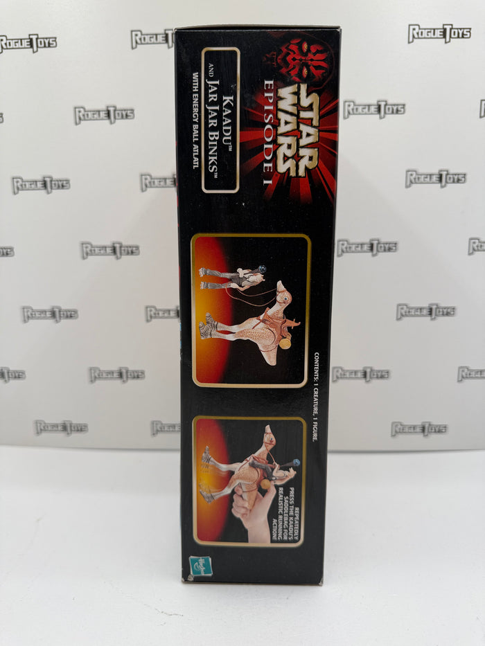Hasbro Star Wars Episode I Kaadu and Jar Jar Binks w/ Energy Ball Atlatl