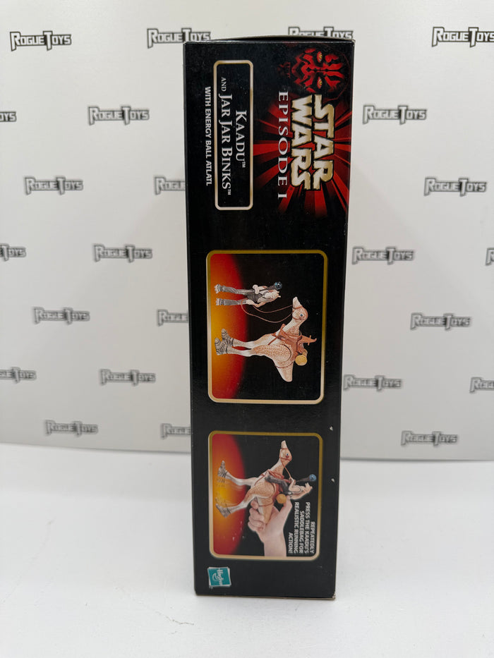 Hasbro Star Wars Episode I Kaadu and Jar Jar Binks w/ Energy Ball Atlatl