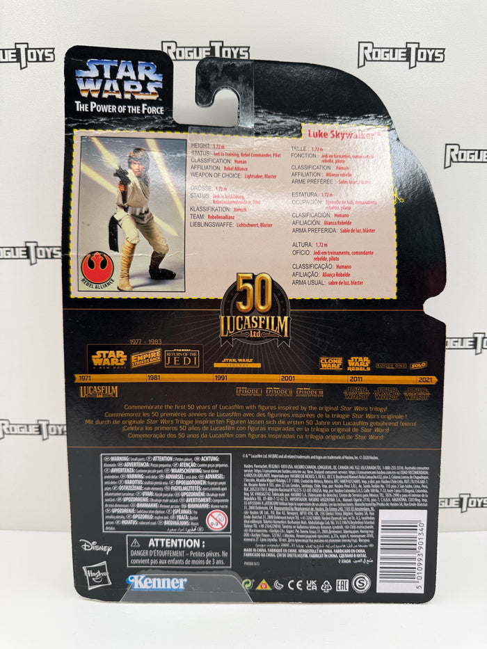 Hasbro Star Wars The Power of the Force Lucasfilm 50th Anniversary Luke Skywalker