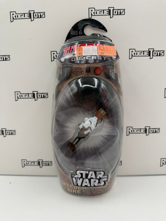 Hasbro x Galoob Star Wars Titanium Series Die-Cast Speeder Bike