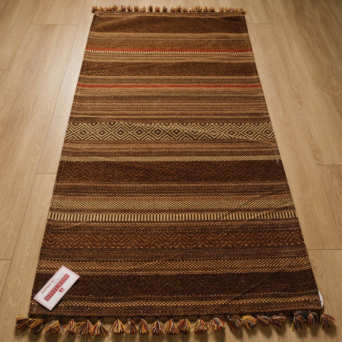 İnka Serisi Çizgi Desenli Makine Dokuma Kilim — 80x150, 120x180 cm
