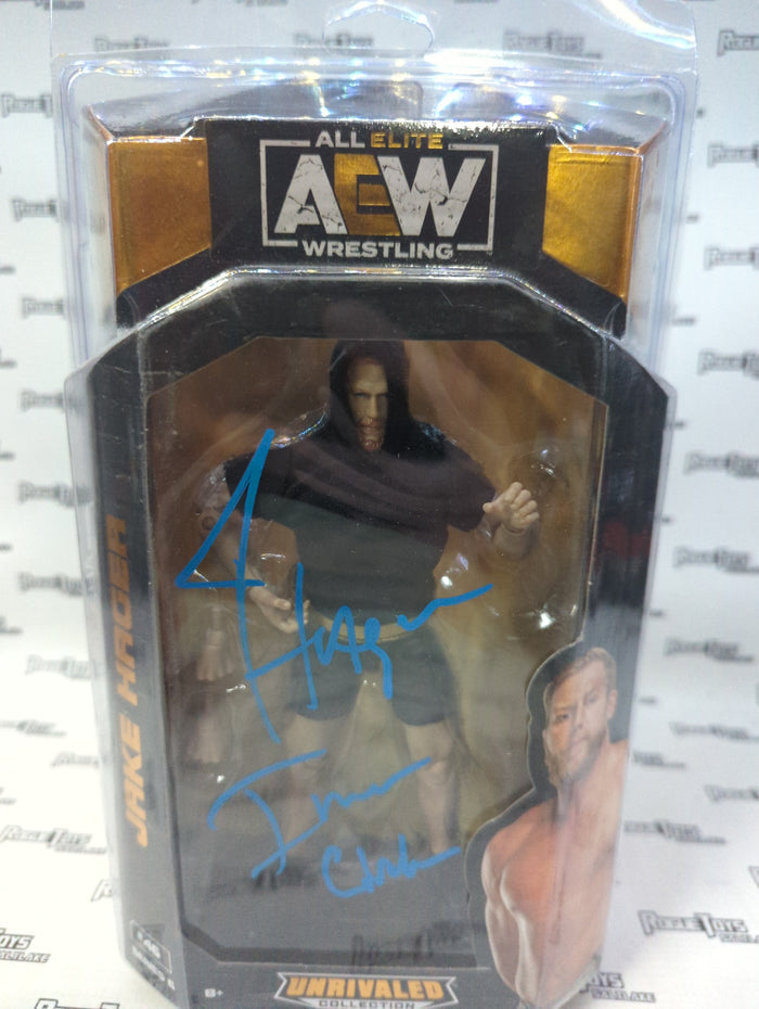 Jazwares AEW Unrivaled Collection Series 6 SIGNED Jake Hager
