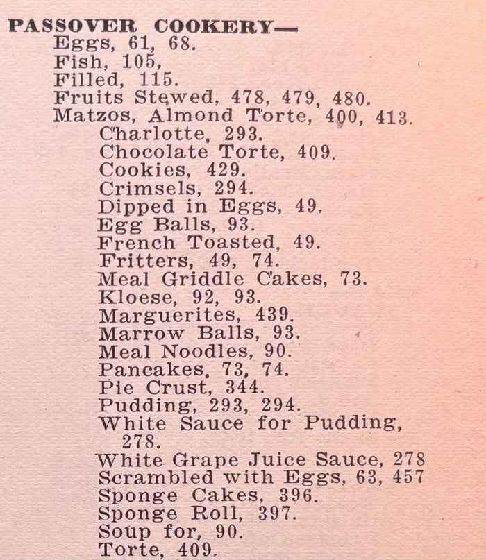(Jewish) Kander, Mrs. Simon. The "Settlement" Cook Book.