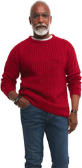 Joe Browns Men's Classic Chunky Rib Knit Crew Sweater Pullover 2XL