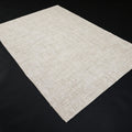Jura Sade Desenli El Dokuma Halı, krem, 80x150 – 240x340 cm — Halıcızade