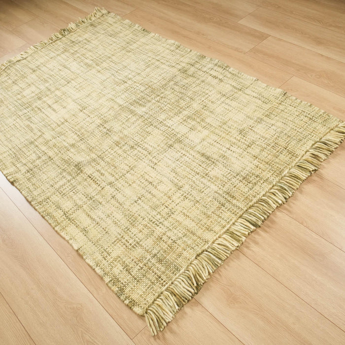 Jura Sade Desenli El Dokuma Halı, yeşil, 120x180 cm — Halıcızade