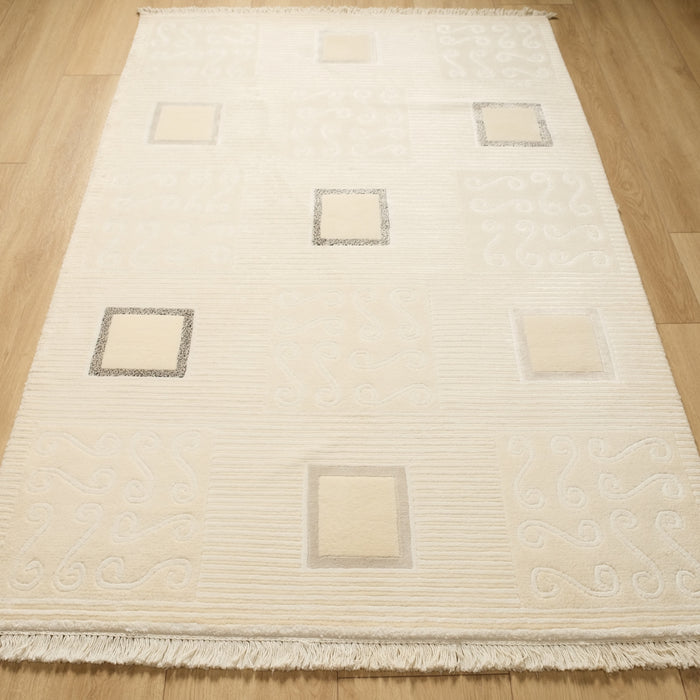 Geometrik Desenli El Dokuma Halı — 90x150, 120x180, 80x300 cm