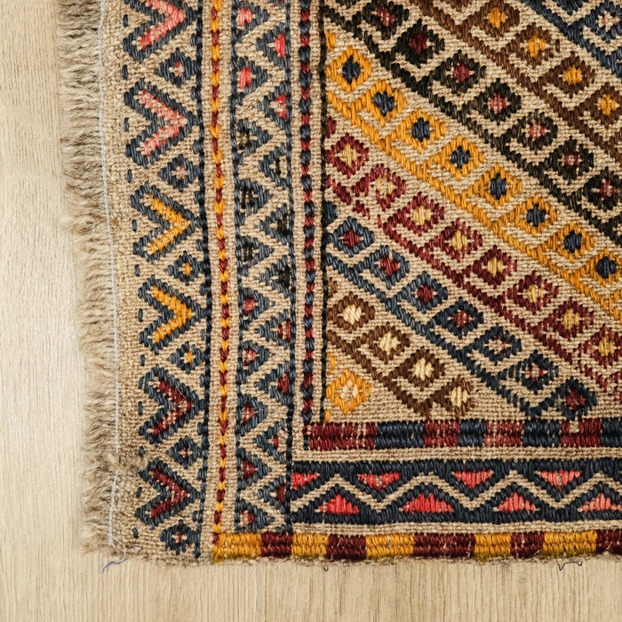 Karapınar Sandık Eskisi Anadolu Desenli El Dokuma Kilim Yastık — doğal elyaf