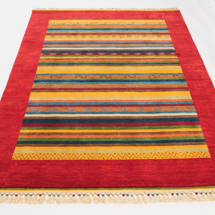 Karnaval Serisi Şal Desenli Tezgah Dokuma Etnik Genç Odası Halısı — 60x90, 121x181, 150x217, 153x217 cm