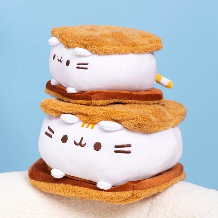 Kawaii Cat Marshmallow Smores Cookie Plush