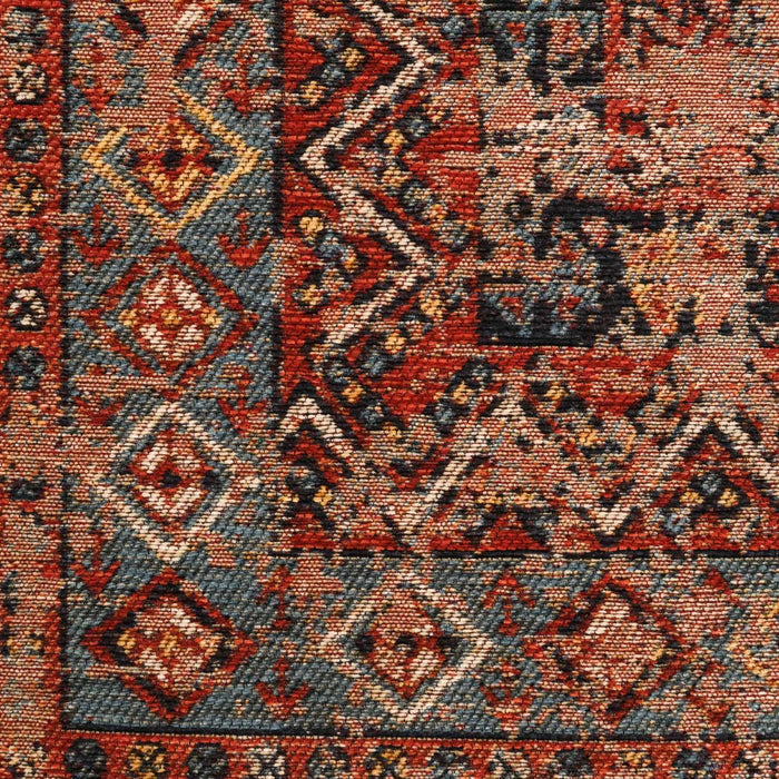 Kehribar Makine Dokuma Vintage Desenli Rengarenk Kilim — ofis halısı