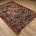 Kehribar Makine Dokuma Vintage Desenli Rengarenk Sentetik Kilim, 80x150 – 200x300 cm — Halıcızade