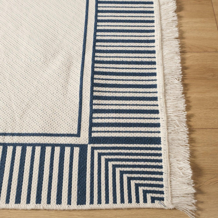 Kehribar Serisi Çerçeve Desenli Makine Dokuma Kilim — balkon halısı