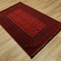 Kehribar Serisi Kırmızı Türkmen Desenli Halı, 80x150 – 200x300 cm — Halıcızade