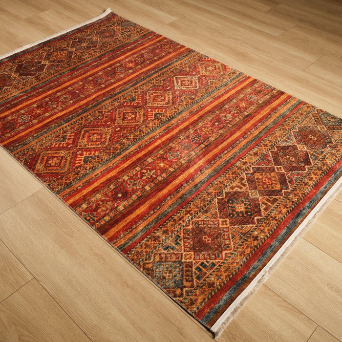 Kehribar Serisi Makine Dokuma Anadolu Desenli Rengarenk Halı, 80x150 – 200x290 cm — Halıcızade