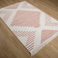 Kehribar Serisi Makine Dokuma Geometrik Desenli Terra Kilim
