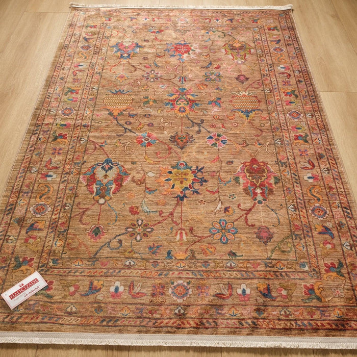 Kehribar Serisi Makine Dokuma Uşak Desenli Rengarenk Halı — 80x150, 120x180, 80x300, 160x230 cm