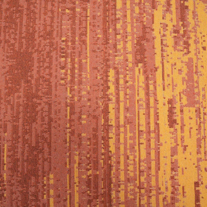 Kehribar Serisi Soyut Desenli Bordo/Sarı Kilim — antre halısı