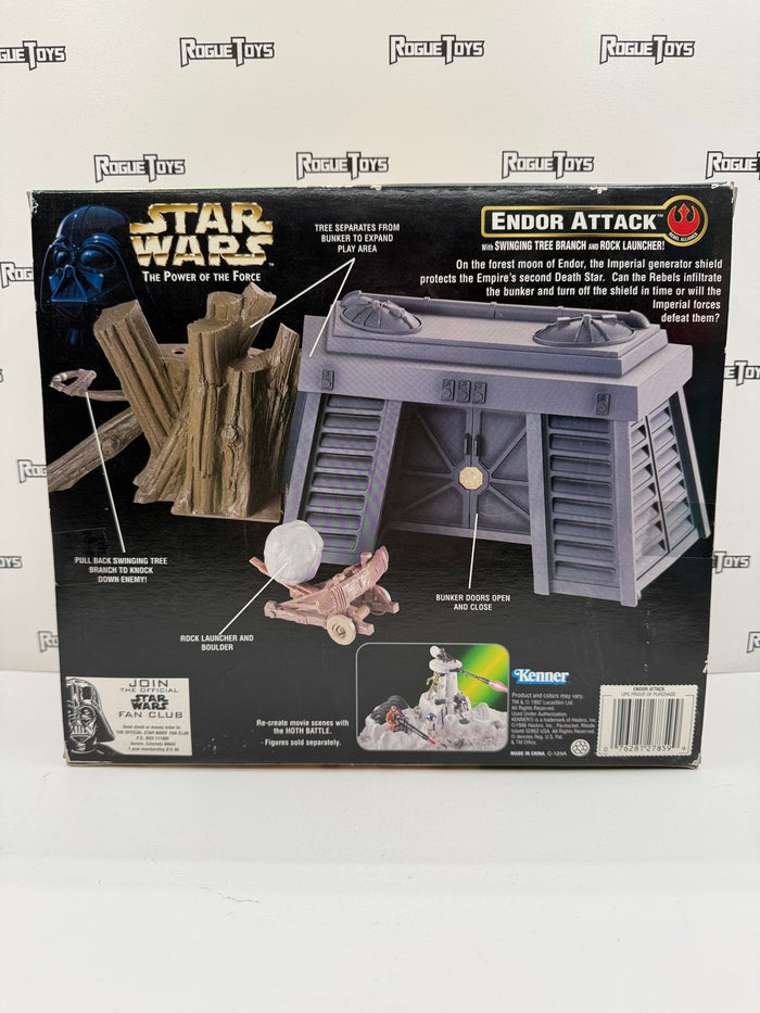 Kenner Star Wars The Power of the Force Rebel Alliance Endor Attack w/ Swinging Tree Branch & Rock Launcher!