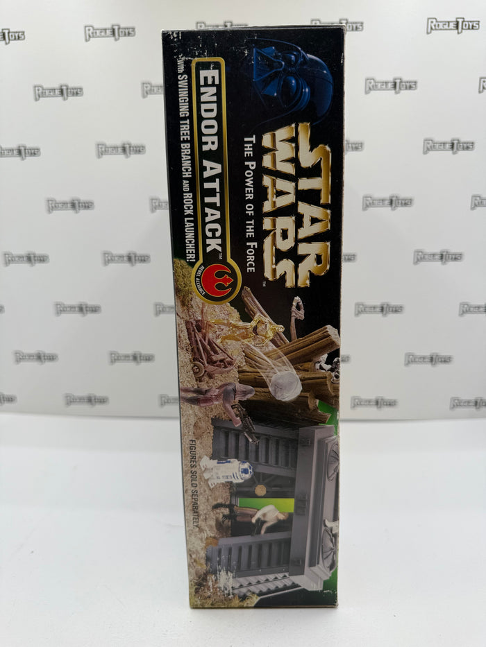 Kenner Star Wars The Power of the Force Rebel Alliance Endor Attack w/ Swinging Tree Branch & Rock Launcher!