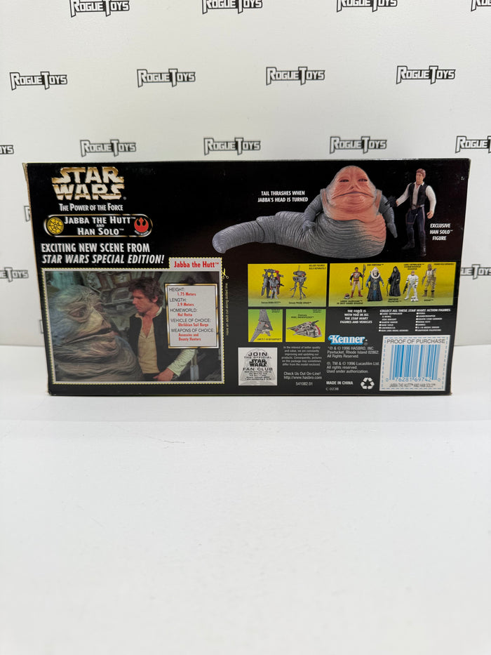 Kenner Star Wars The Power of the Force Rebel Alliance Jabba the Hutt & Han Solo