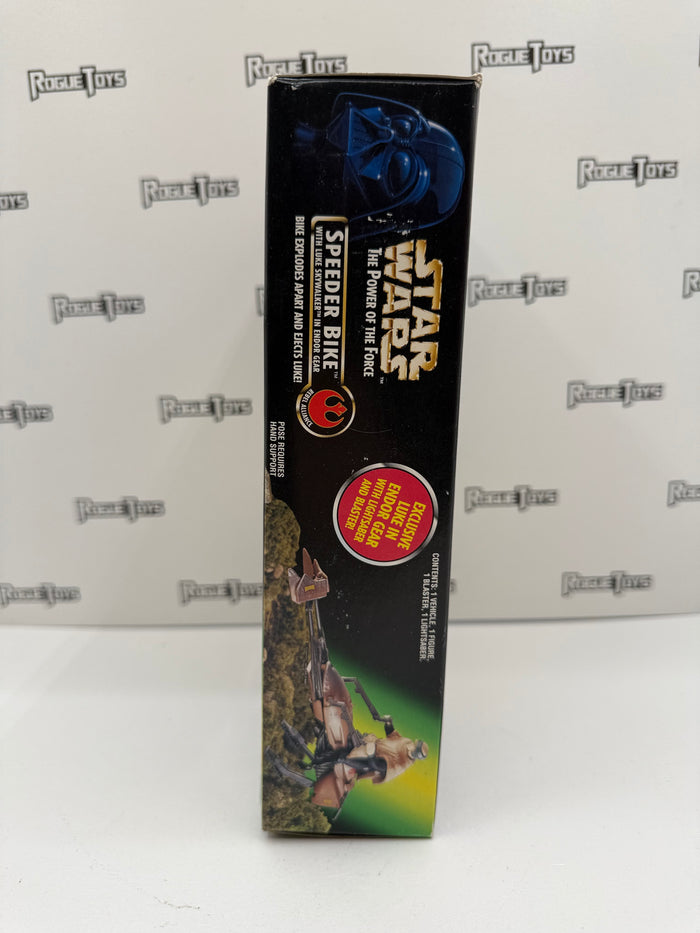 Kenner Star Wars The Power of the Force Rebel Alliance Speeder Bike w/ Luke Skywalker in Endor Gear