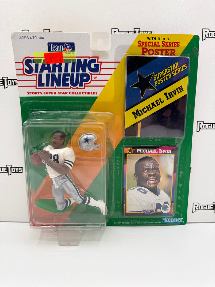 Kenner Team NFL Starting Lineup Superstar Poster Series Michael Irvin