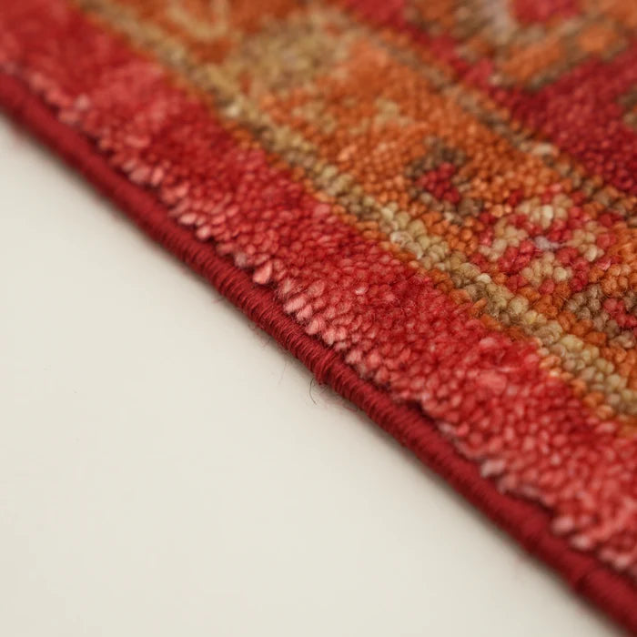 Kırmızı Tencel Tezgah Dokuma Seccade — doğal elyaf