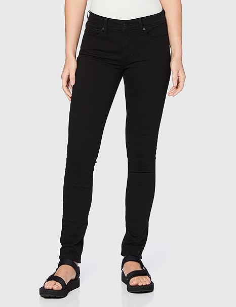 Levi's 711 Skinny Women's Jeans, Night is Black, 25W / 34L