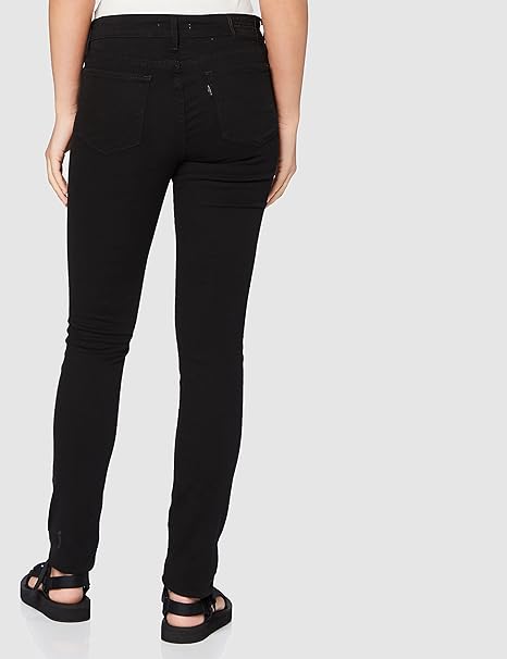 Levi's 711 Skinny Women's Jeans, Night is Black, 25W / 34L