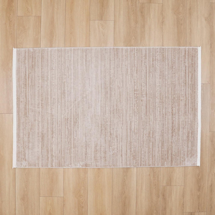 Lisbon Serisi Sade Desenli Akrilik Bej Halı — 80x150, 100x200, 120x180, 160x230 cm