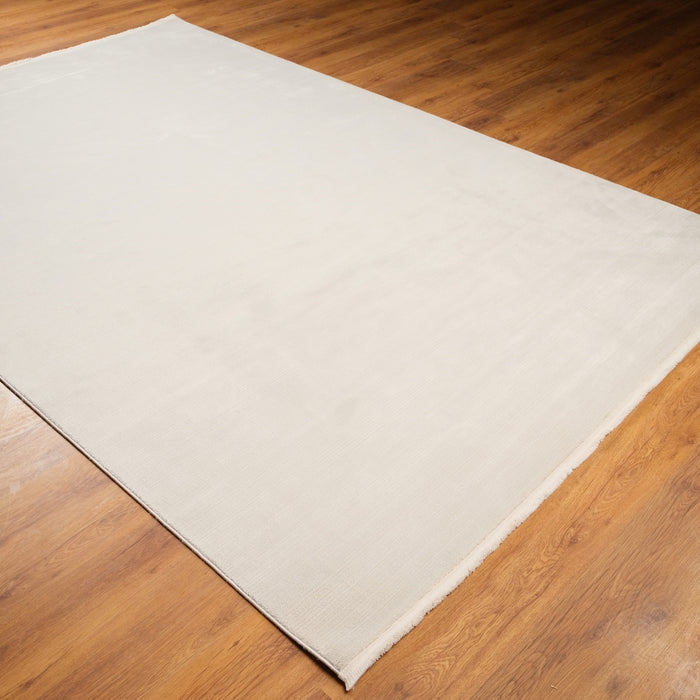 Lisbon Serisi Sade Desenli Makine Dokuma Halı, beyaz, 80x150 – 240x340 cm — Halıcızade