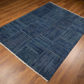 Lotto Serisi Geometrik Desenli Makine Dokuma Halı, mavi, 130x190 – 160x230 cm — Halıcızade