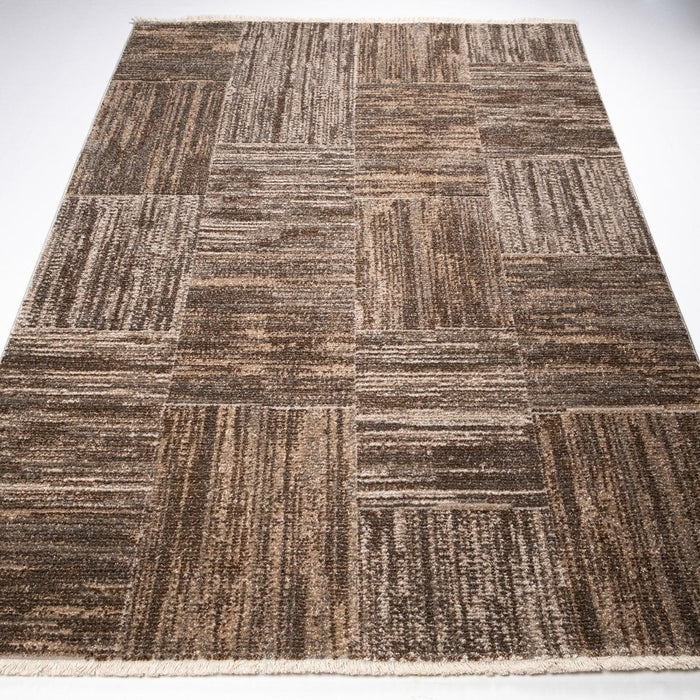 Lotto Serisi Geometrik Desenli Makine Dokuma Halı — 130x190, 160x230 cm