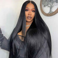 4x4 Lace Human Hair Wig Natural Color, Straight Texture, Density