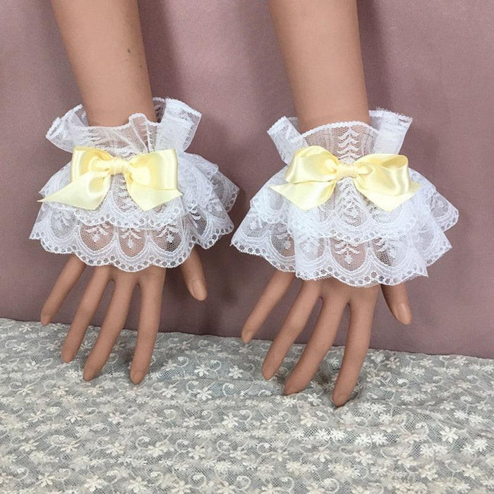 White Lace w/ Yellow Ribbon