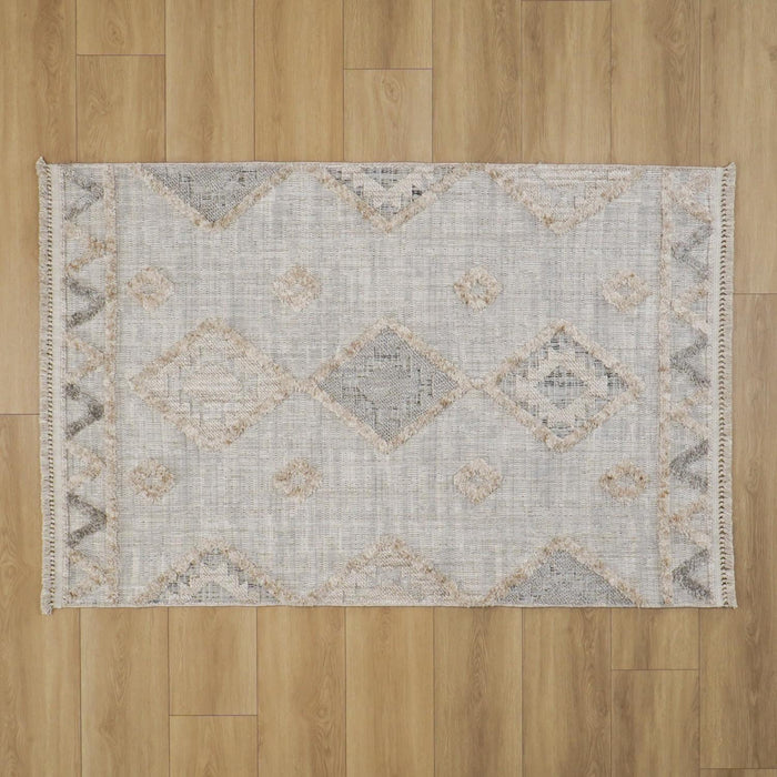 Malibu Serisi Geometrik Desenli Makine Dokuma Halı