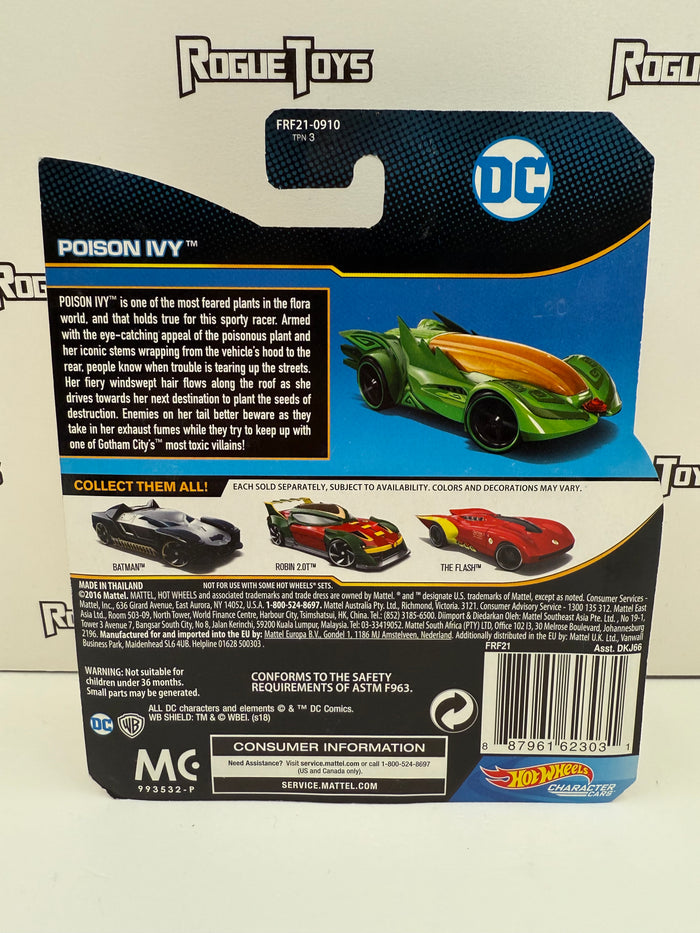 Mattel Hot Wheels Character Cars DC Poison Ivy