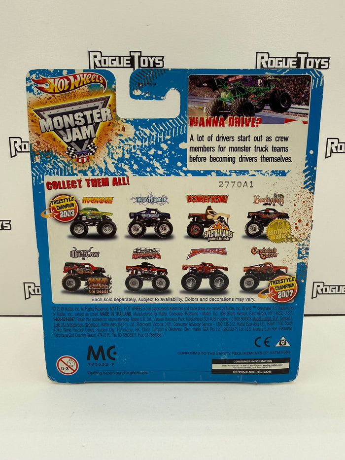Mattel Hot Wheels Monster Jam Spectraflames Nintendo Donkey Kong 13/80