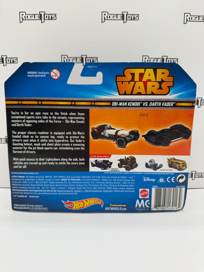 Mattel Hot Wheels Star Wars Obi-Wan Kenobi & Darth Vader