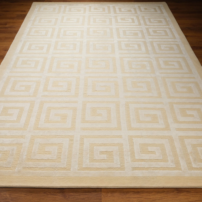 Geometrik Desenli El Dokuma Halı — 90x150, 200x300, 230x330 cm