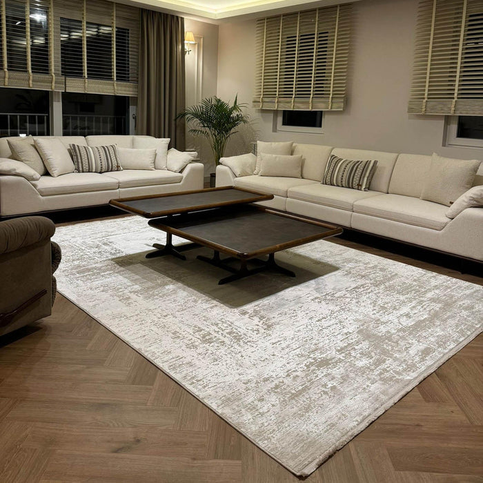Mermer Serisi Yoğun Viskonlu Modern Halı — 90x150, 90x200, 130x190, 90x300 cm