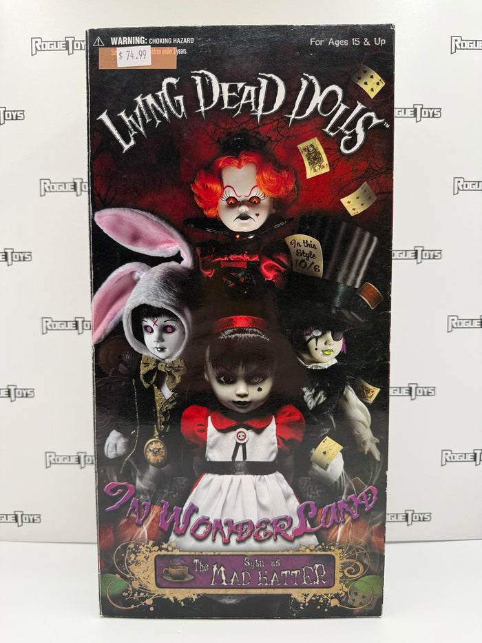 Mezco Toyz Living Dead Dolls In WonderLand Sybil as The Mad Hatter
