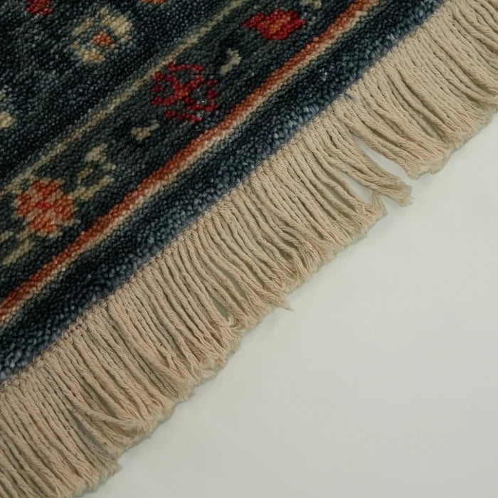 Mihrap Desenli Tencel Tezgah Dokuma Halı Seccade — doğal elyaf