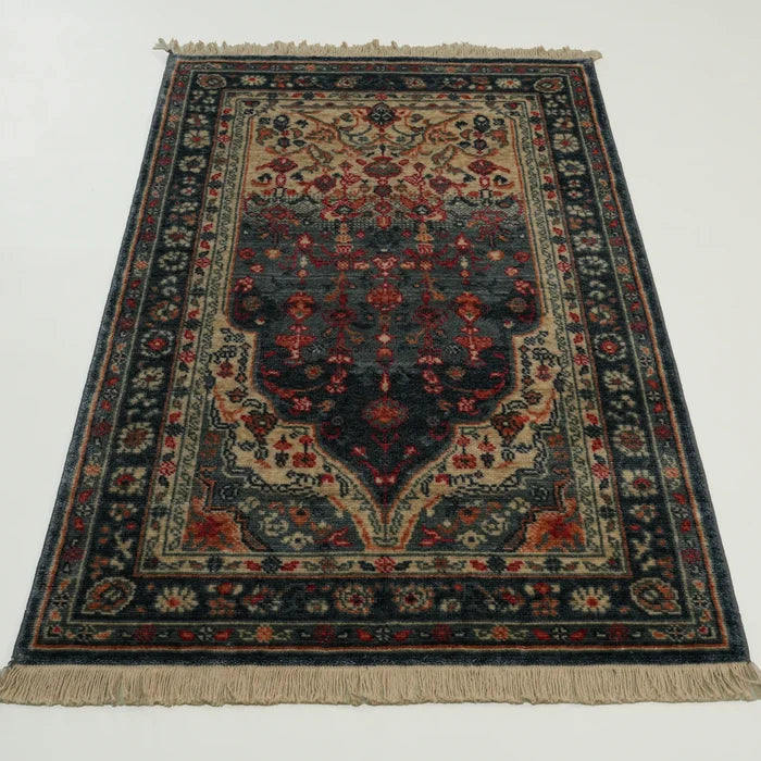 Mihrap Desenli Tencel Tezgah Dokuma Halı Seccade