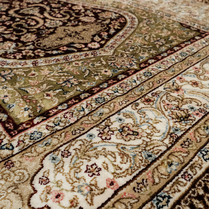 Mihrap Tasarım Bordo Halı Seccade
