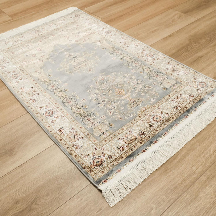 Mihrap Tasarım Gri Halı Seccade, 80x125 cm — Halıcızade