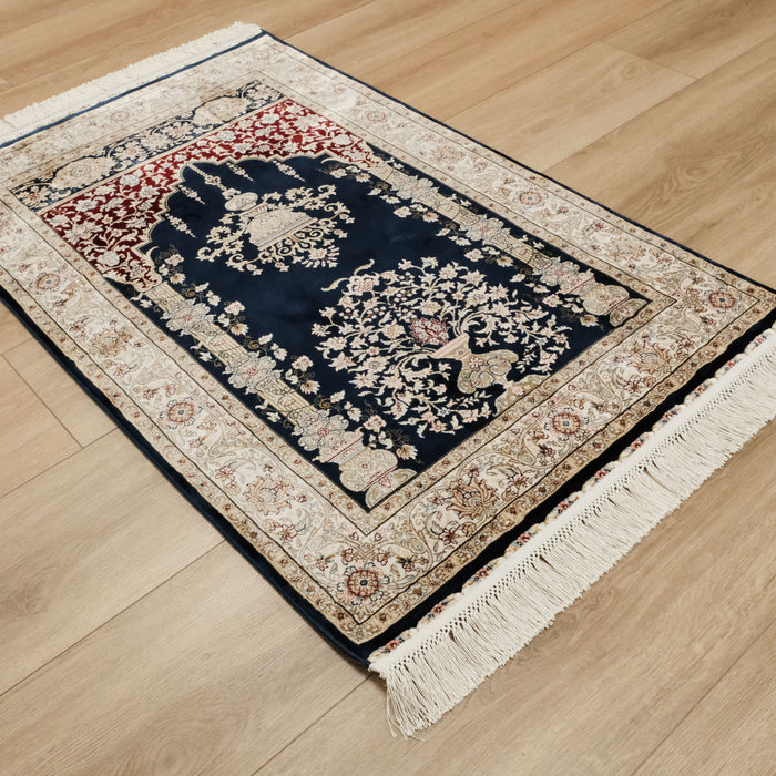 Mihrap Tasarım Lacivert Halı Seccade, 80x125 cm — Halıcızade