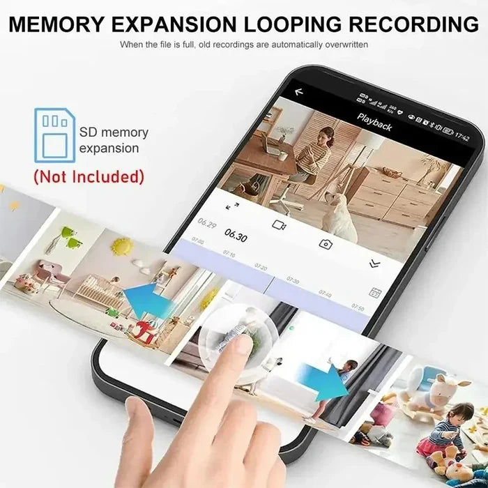 Mini Camera HD 720P Intelligent Home Security IP WiFi, Mobile Remote Application